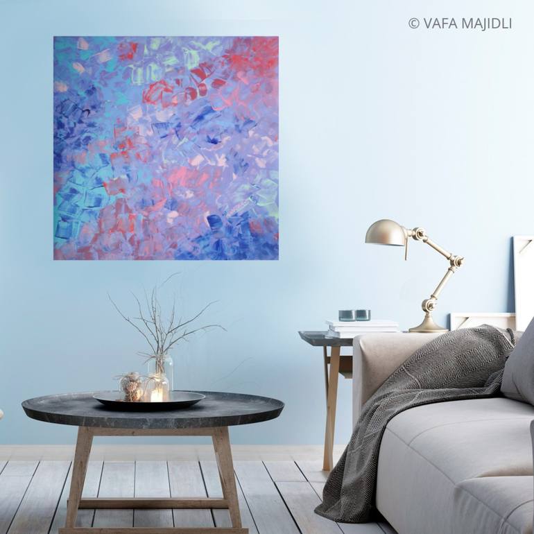 Original Abstract Expressionism Abstract Painting by Vafa Majidli