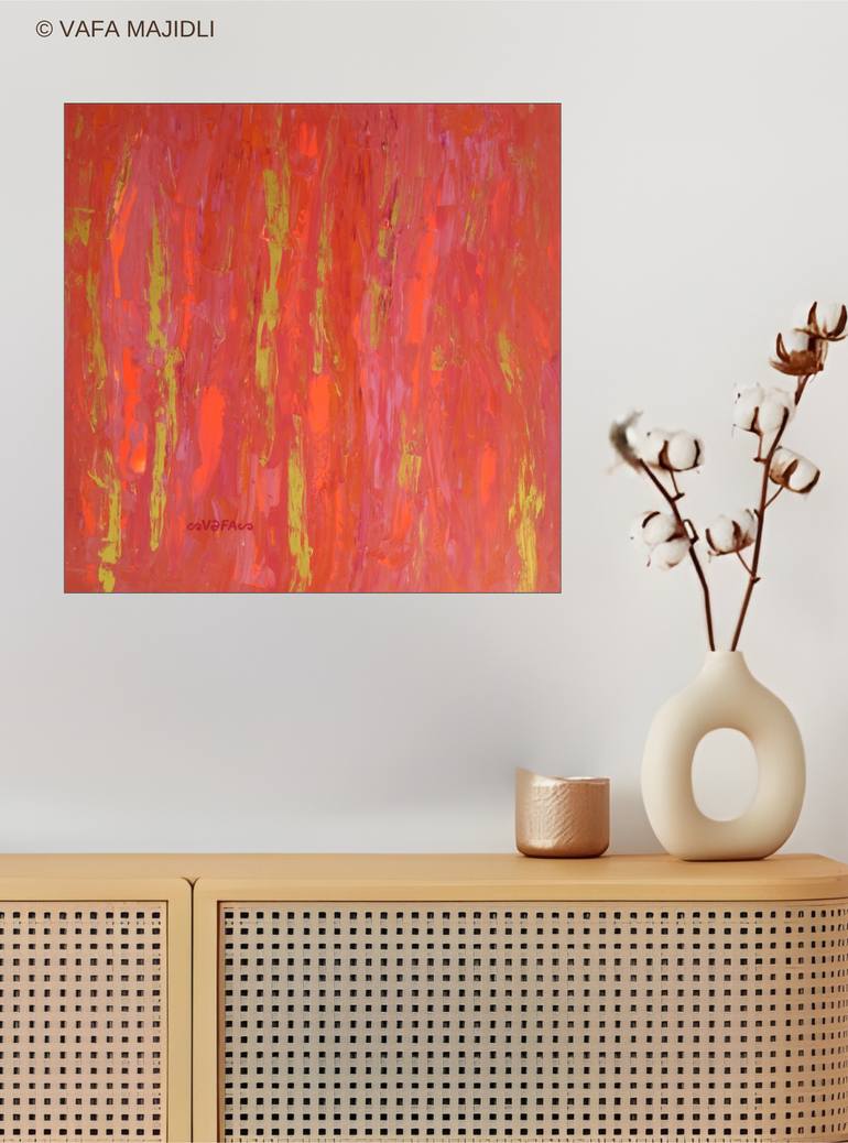 Original Abstract Expressionism Abstract Painting by Vafa Majidli