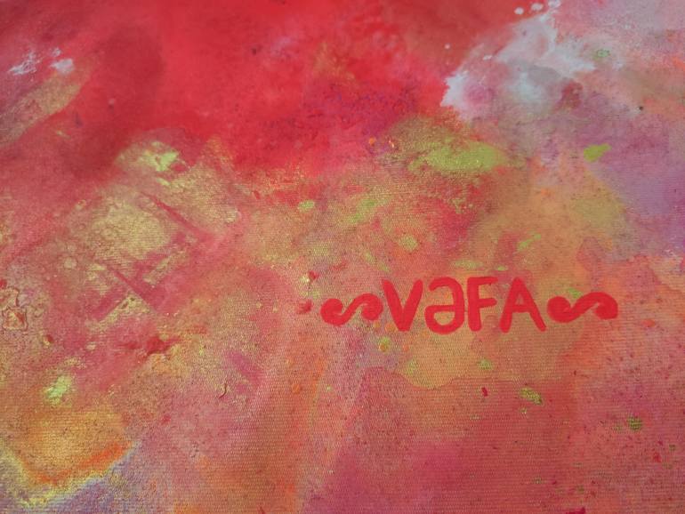 Original Abstract Expressionism Abstract Painting by Vafa Majidli