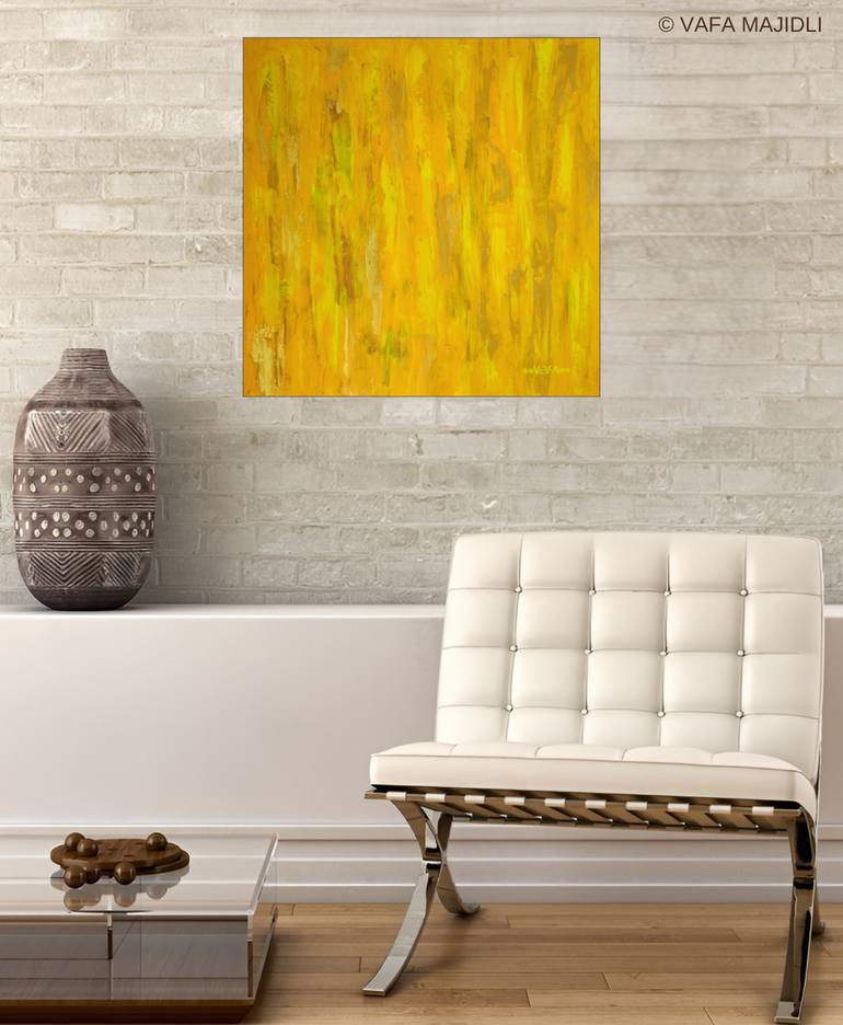 Original Abstract Expressionism Abstract Painting by Vafa Majidli