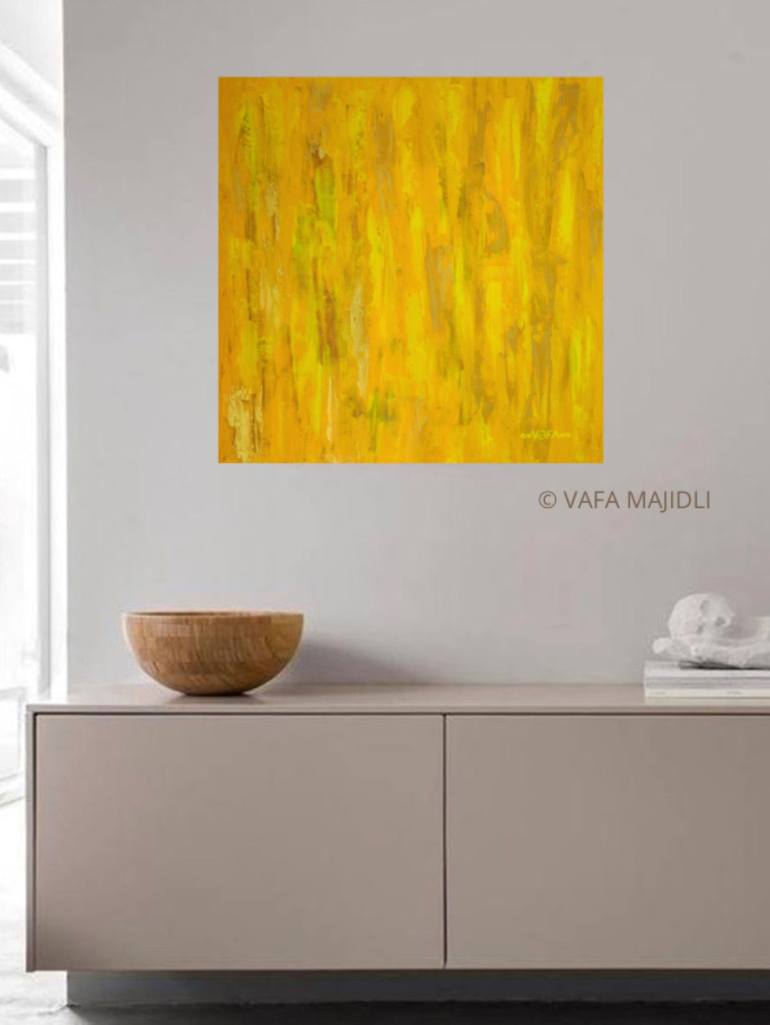 Original Abstract Expressionism Abstract Painting by Vafa Majidli