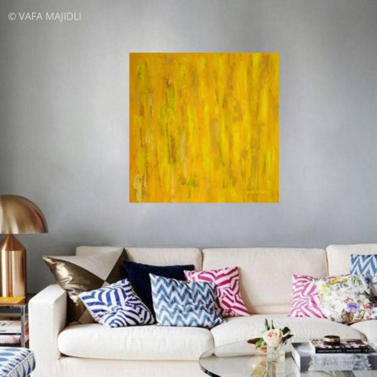 Original Abstract Expressionism Abstract Painting by Vafa Majidli