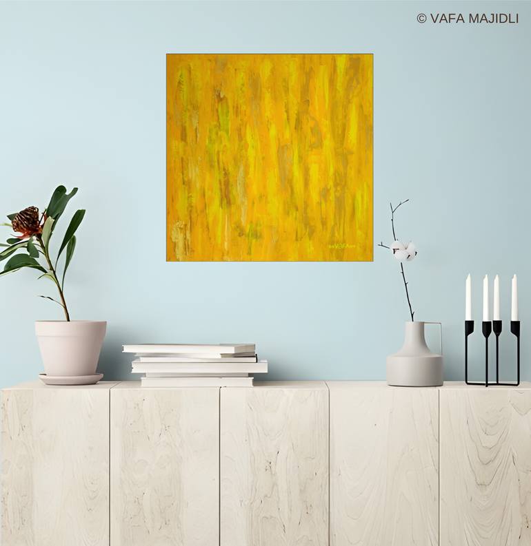 Original Abstract Expressionism Abstract Painting by Vafa Majidli