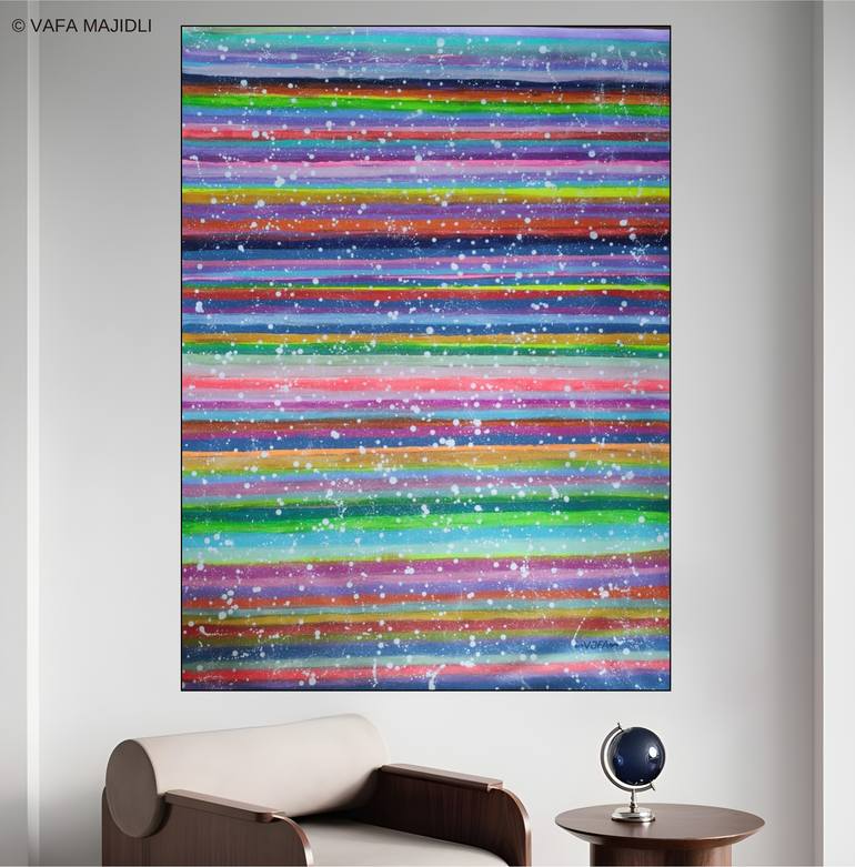 Original Abstract Expressionism Home Painting by Vafa Majidli