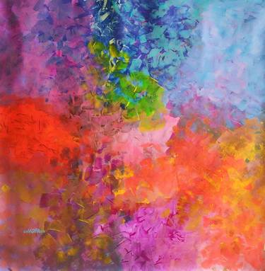 Original Abstract Expressionism Abstract Paintings by Vafa Majidli