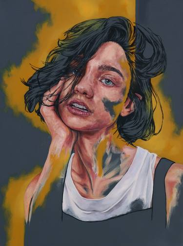 Print of Modern Portrait Paintings by Dane Marinkovic