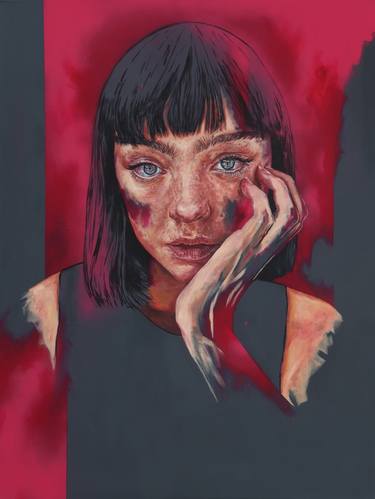 Print of Fine Art Portrait Paintings by Dane Marinkovic