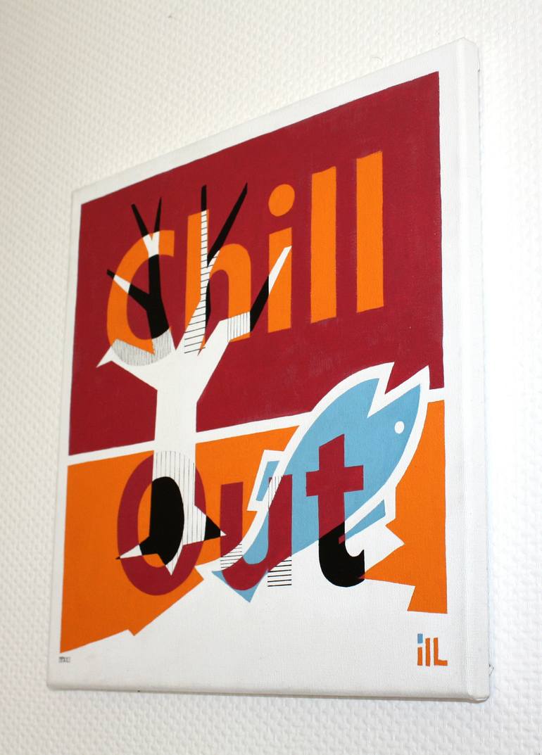 Original Conceptual Science/Technology Painting by Ill - Art