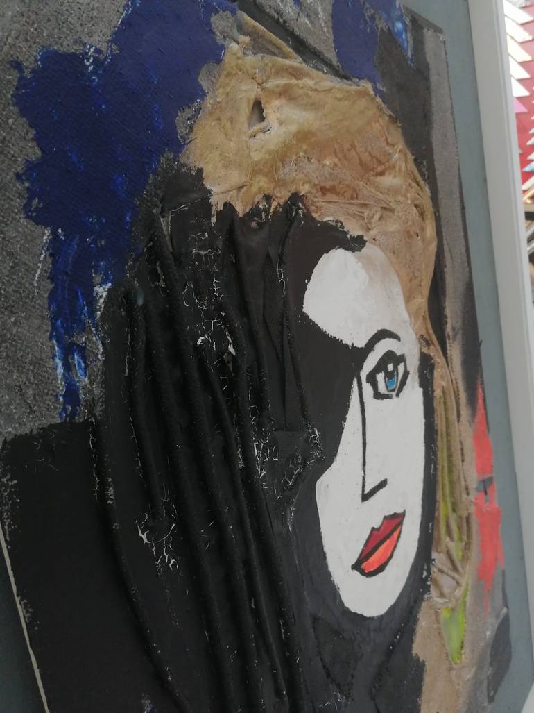 Original Expressionism Women Painting by Raffaele Silvestri
