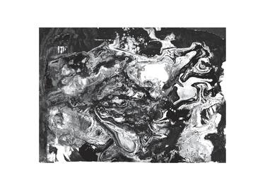 Original Abstract Expressionism Abstract Printmaking by Eva Adam