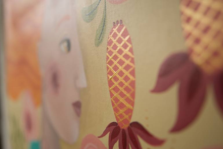 Original Folk People Painting by Valeria Cis