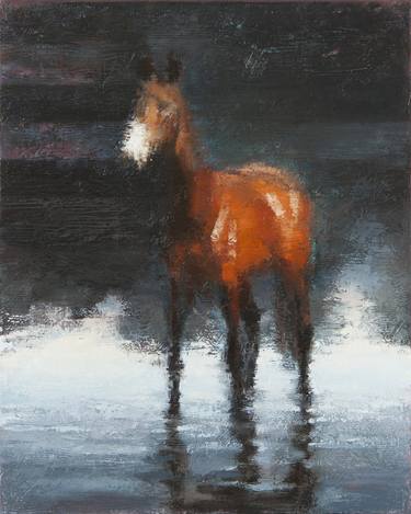 Print of Figurative Horse Paintings by Alexey Klimenko