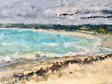 Print of Impressionism Seascape Paintings by Charina S