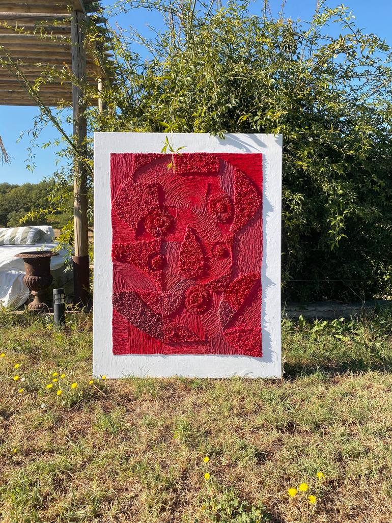 Original Abstract Expressionism Abstract Mixed Media by Arina Krakteau