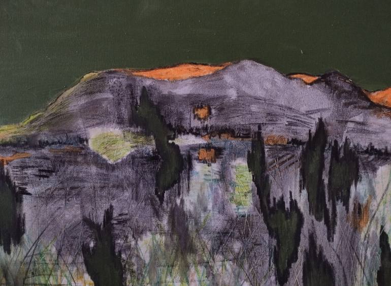 Original Abstract Expressionism Nature Painting by Liliana Ignatova