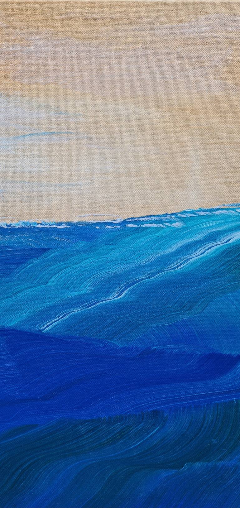 Original Abstract Expressionism Seascape Painting by Diana Sarupic