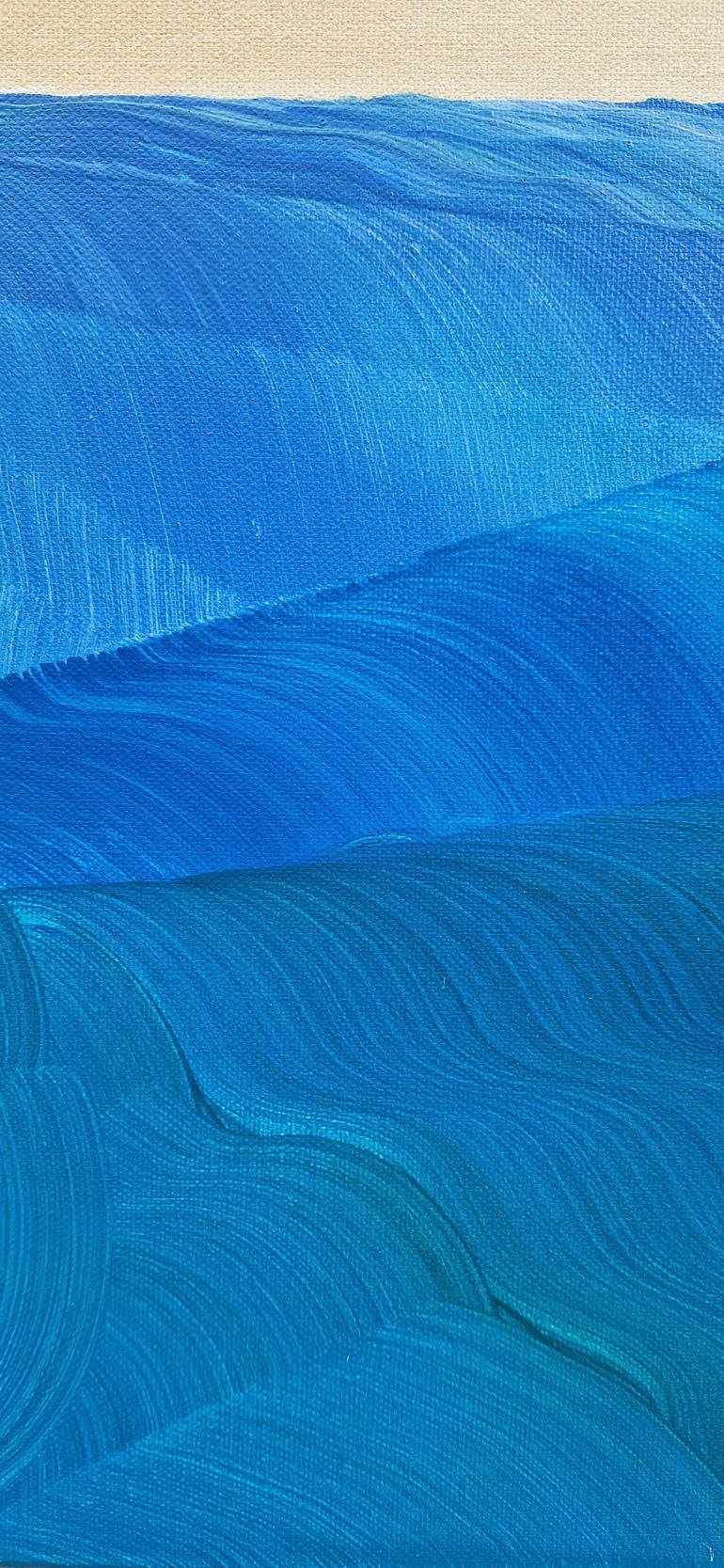 Original Abstract Expressionism Seascape Painting by Diana Sarupic