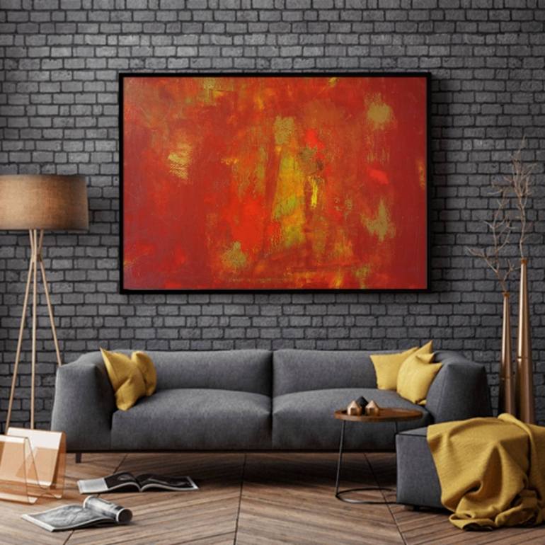Original Abstract Expressionism Abstract Painting by Diana Sarupic