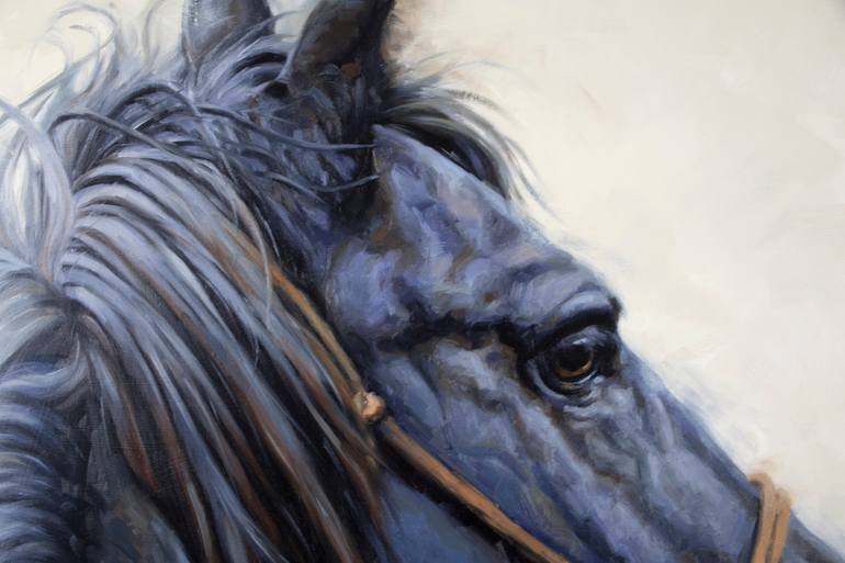 Original Modernism Horse Painting by Krystii Melaine