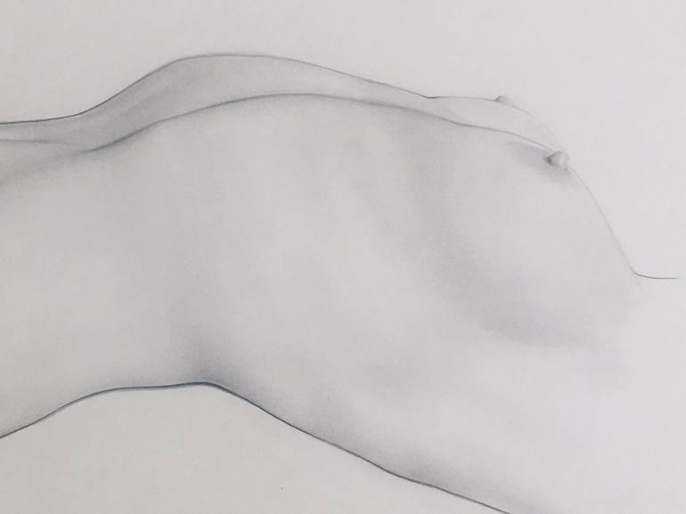 Original Figurative Nude Drawing by Corina Rose