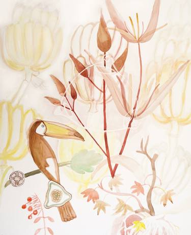Print of Abstract Botanic Paintings by Elena Mitzeva