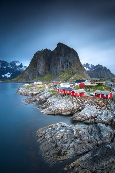 Lofoten Islands Norway. Lofoten is an archipelago in Norway. Its known for its dramatic scenery, with peaks like the Svolværgeita pinnacle jutting up  thumb