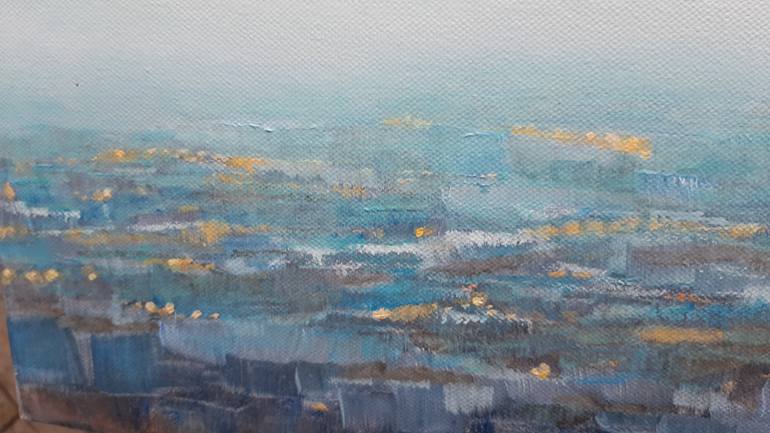 Original Expressionism Landscape Painting by Natalia Samoy