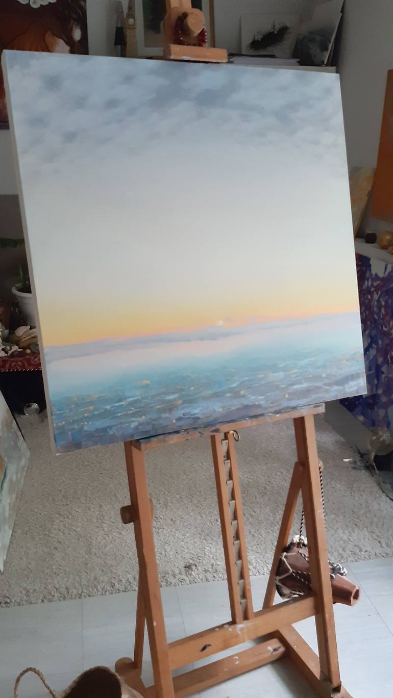 Original Expressionism Landscape Painting by Natalia Samoy