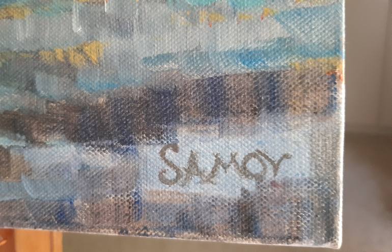 Original Expressionism Landscape Painting by Natalia Samoy
