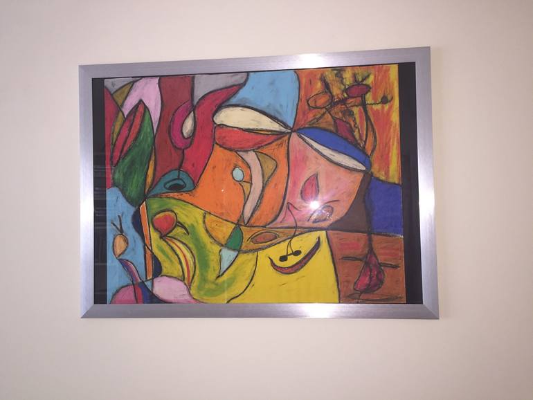 Original Abstract Expressionism Abstract Painting by Domingo Mendo