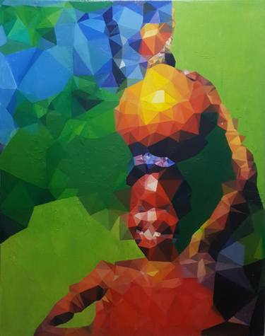 Original Abstract Portrait Paintings by Jibril Nuhu