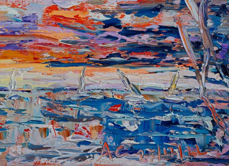 Original Modernism Water Painting by Art Esmeralda  Gallery