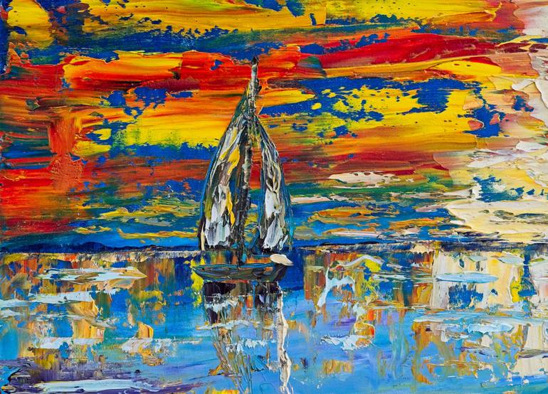 Original Impressionism Landscape Painting by Art Esmeralda  Gallery