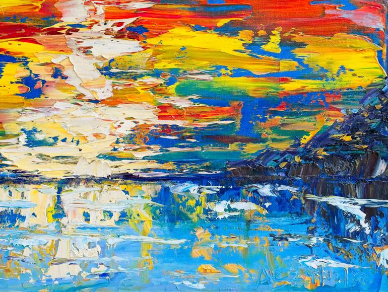 Original Impressionism Landscape Painting by Art Esmeralda  Gallery