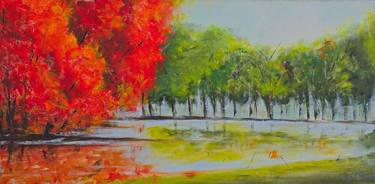 Original Impressionism Landscape Paintings by Art Esmeralda Gallery