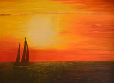 Original Sailboat Paintings by Art Esmeralda Gallery