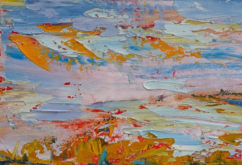 Original Impressionism Beach Painting by Art Esmeralda  Gallery