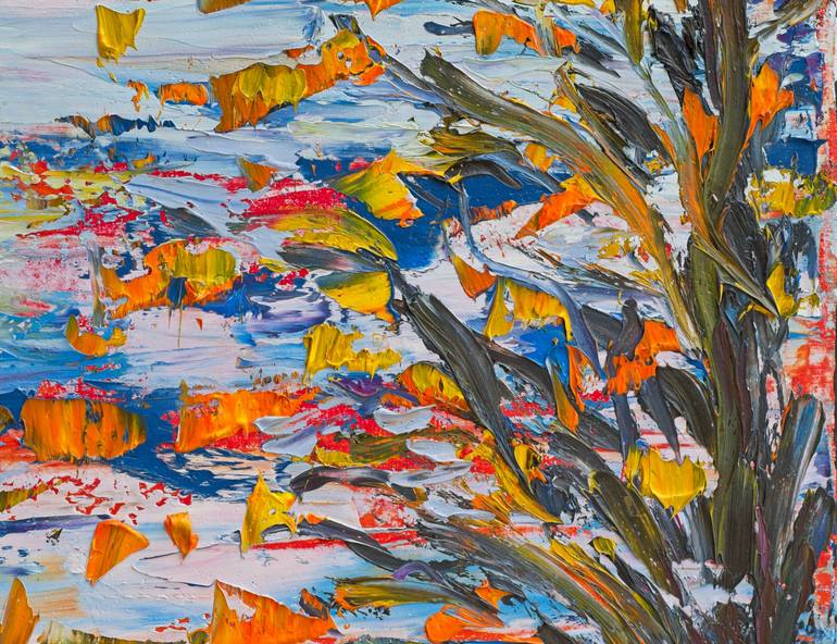 Original Impressionism Beach Painting by Art Esmeralda  Gallery