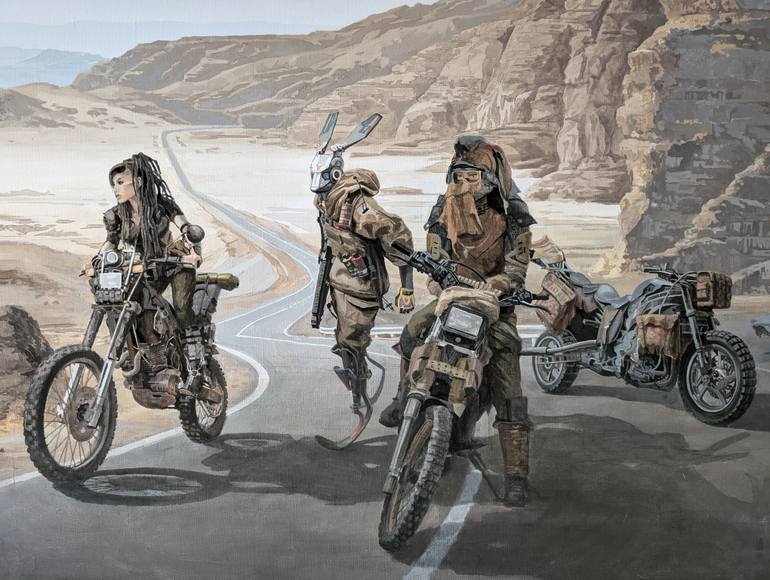 Original Other Transportation Painting by Pavlo Baiandin