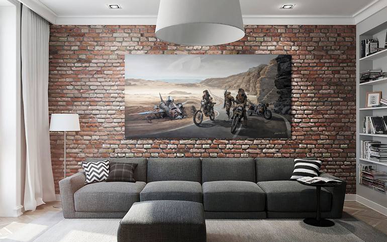 Original Other Transportation Painting by Pavlo Baiandin