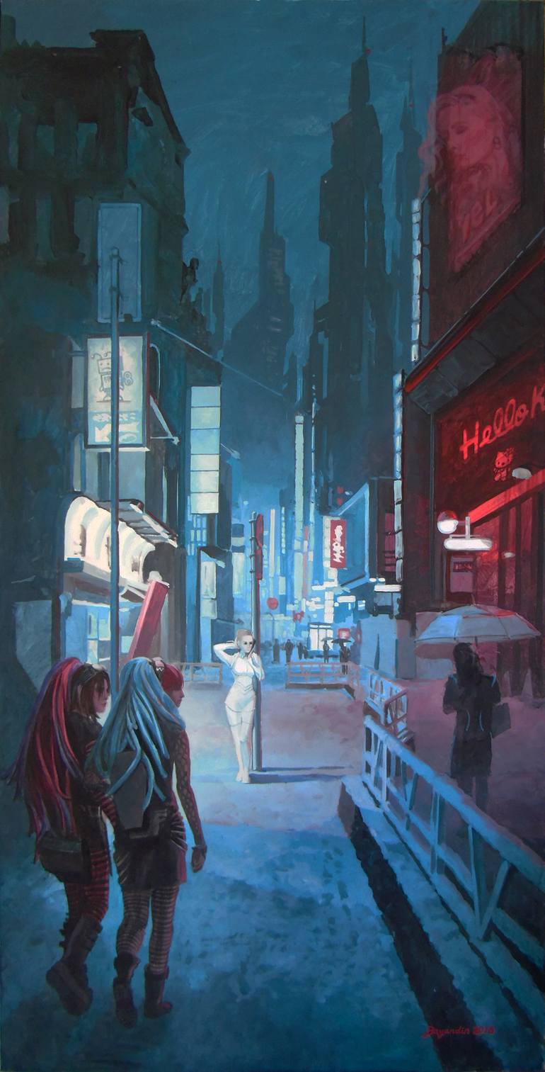 Cyberpunk painting deals