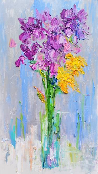 Original Abstract Botanic Paintings by Uliana Kondratiuk