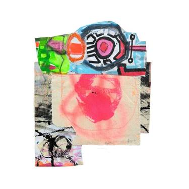 Original Street Art Abstract Painting by Isabelle Gougenheim