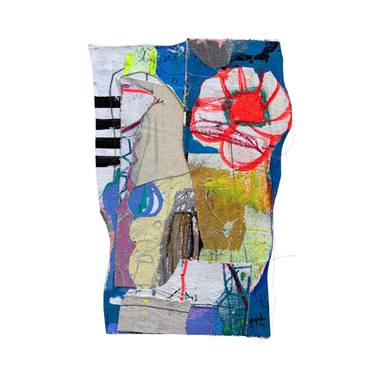 Original Street Art Abstract Painting by Isabelle Gougenheim