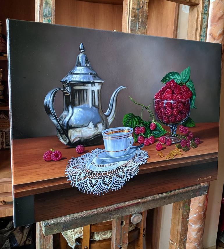 Original Realism Still Life Painting by Shahen Aleksandryan