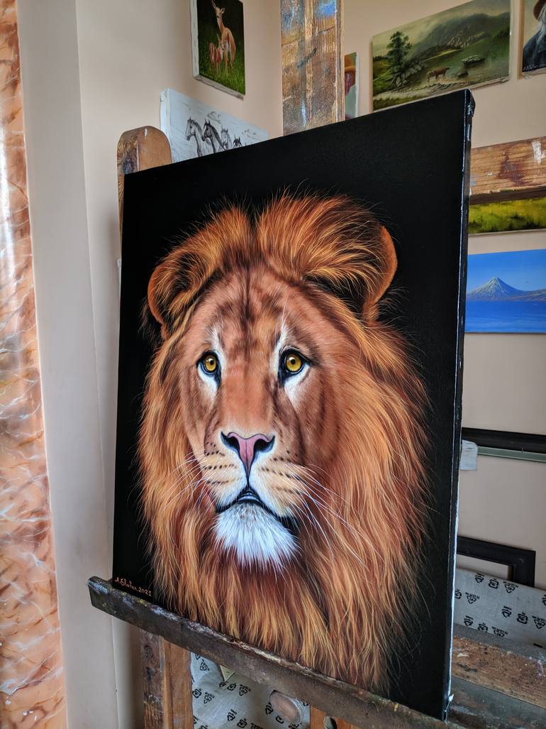 Original Photorealism Animal Painting by Shahen Aleksandryan