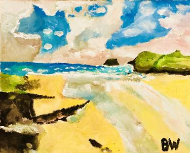 Original Modern Beach Paintings by Ben Waugh