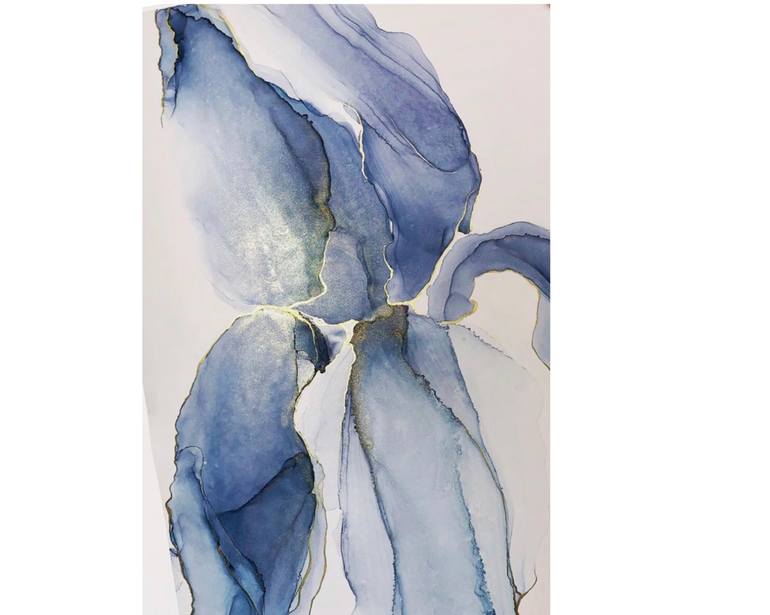 Original Fine Art Floral Drawing by Marina Maliniak