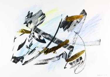 Original Abstract Expressionism Abstract Drawing by Peter Moelsted