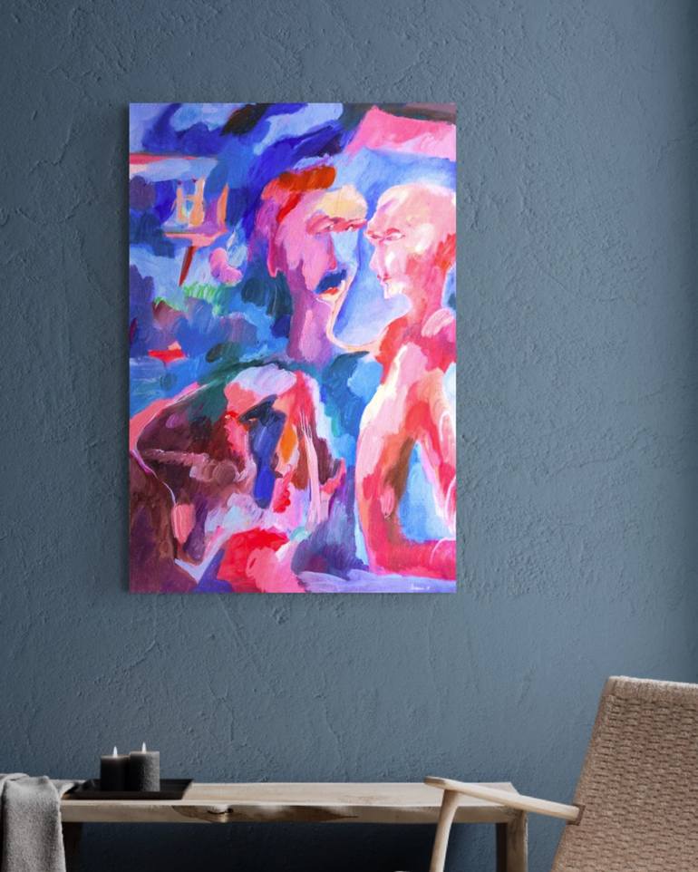 Original Abstract Expressionism Abstract Painting by Alena  Mana